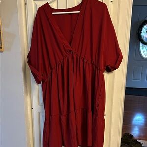Elegant Red Women's Dress